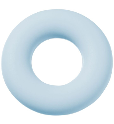 H3264-120 - Stafil - Anneau en silicone pour cordon tétine, Bleu clair - Figurines en silicone