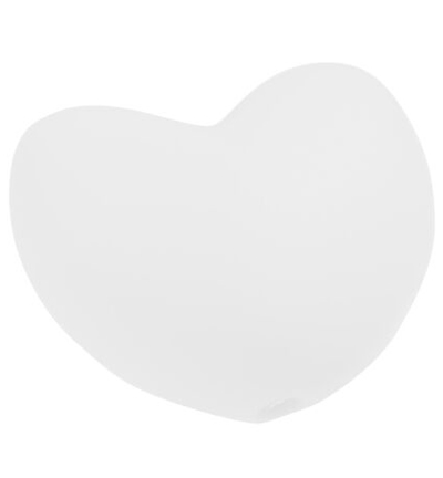 H3264-154 - Stafil - Coeur en silicone pour cordon tétine, Blanc - Figurines en silicone