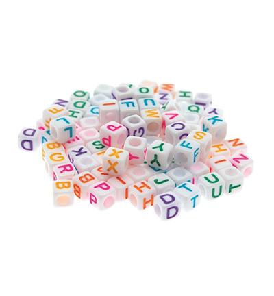 8147-011 - Stafil - Bijoux Letters dice with colors - Alphabet