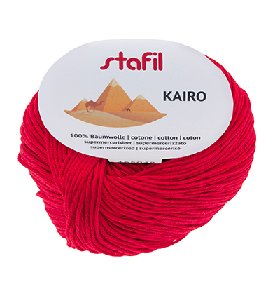 165048-28 - Stafil - Kairo Cotton, nr.28 Red - Kairo 165048-28 - Stafil - Kairo Cotton, nr.28 Red - Kairo