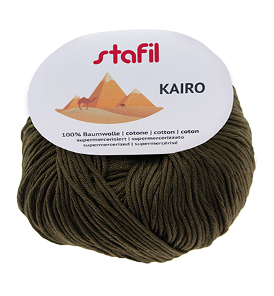 165048-35 - Stafil - Kairo Cotton, nr.35 Green Military - Kairo 165048-35 - Stafil - Kairo Cotton, nr.35 Green Military - Kairo