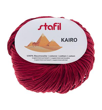 165048-45 - Stafil - Kairo Cotton, nr.45 Bordeaux - Kairo 165048-45 - Stafil - Kairo Cotton, nr.45 Bordeaux - Kairo