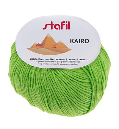 165048-289 - Stafil - Kairo Cotton, nr.289 Apple Green - Kairo 165048-289 - Stafil - Kairo Cotton, nr.289 Apple Green - Kairo