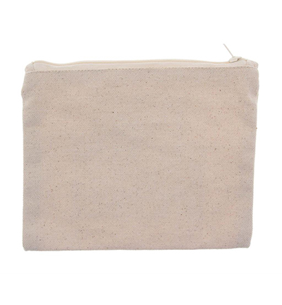 9890-51 - Stafil - Cotton Cosmetic Pouch, Ecru - 