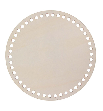 8651-02 - Stafil - Wooden Disc ø 20cm with 7mm holes - Ronde 8651-02 - Stafil - Wooden Disc ø 20cm with 7mm holes - Ronde