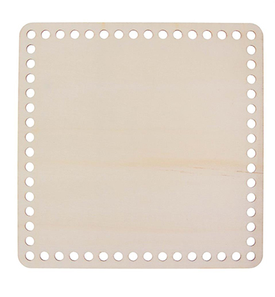 8652-02 - Stafil - Wooden Square 20x20cm with 7mm holes - Carré 8652-02 - Stafil - Wooden Square 20x20cm with 7mm holes - Carré