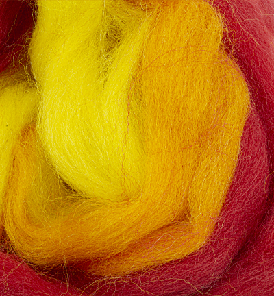 5350-741 - Stafil - German merino Punchwool mix pack, Red/Yellow - Merino Punchwool