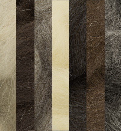 5351-12 - Stafil - German merino Punchwool extra thin, Assorti Natural - Merino Punchwool thin