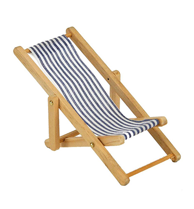 3392-59 - Stafil - Deckchair blue/white - Jardin