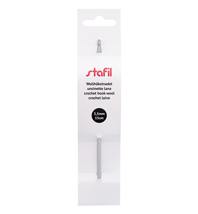 299992-35 - Stafil - Crochet hook aluminium for wool, ø3,5mm - 