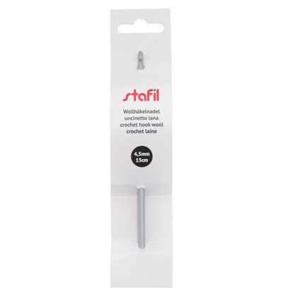 299992-45 - Stafil - Crochet hook aluminium for wool, ø4,5mm - 