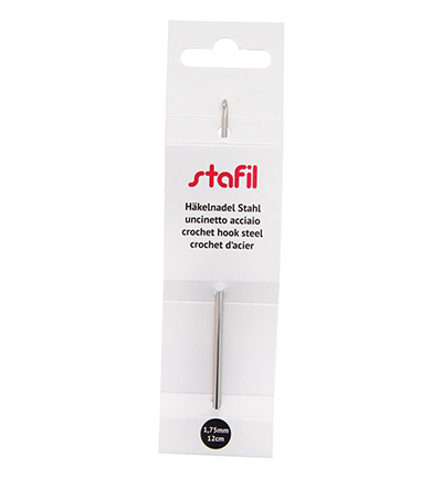 299993-175 - Stafil - Crochet hook steel with flat middle part, ø1,75mm - 