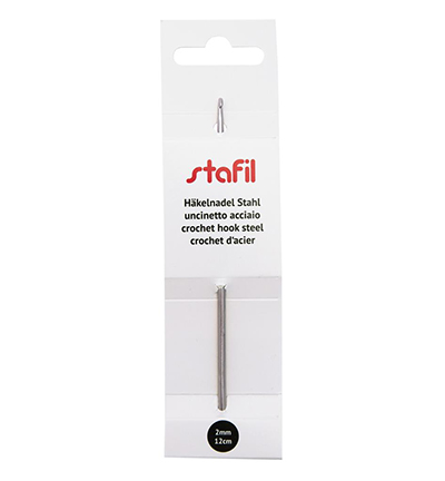 299993-200 - Stafil - Crochet hook steel with flat middle part, ø2,00mm - 