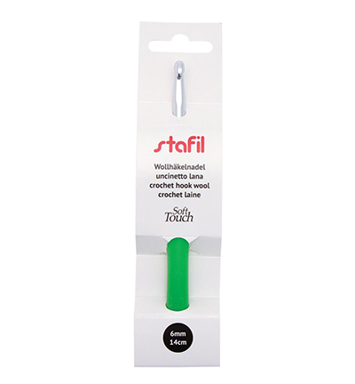 299991-60 - Stafil - Crochet hook aluminium for wool soft touch, ø6mm - 