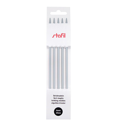 299981-40 - Stafil - Knitting needles double pointed aluminium, ø4mm - 