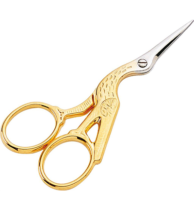 339010-2 - Stafil - Embroidery Scissor handle gilded, 11,5cm - 