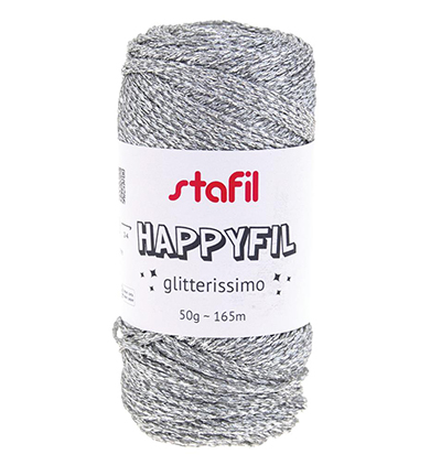 108087-01 - Stafil - HappyFil extra glitter, Silver - HappyFil glitter