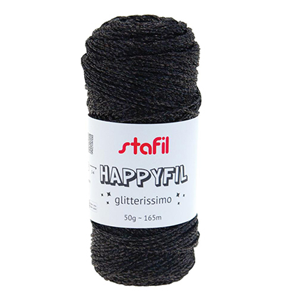 108087-03 - Stafil - HappyFil extra glitter, Black - HappyFil glitter 108087-03 - Stafil - HappyFil extra glitter, Black - HappyFil glitter