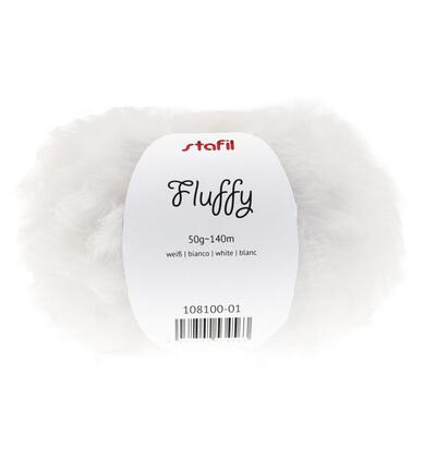 108100-01 - Stafil - Fluffy yarn, Blanc - 