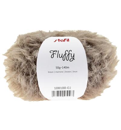 108100-02 - Stafil - Fluffy yarn, Marron - 
