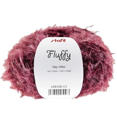 108100-05 - Stafil - Fluffy yarn, Rouge - 