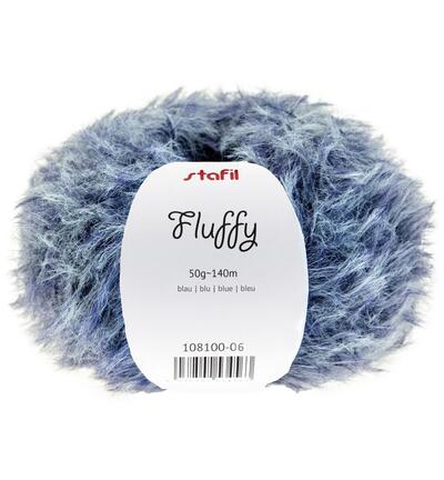108100-06 - Stafil - Fluffy yarn, Bleu - 