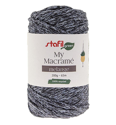108200-07 - Stafil - Macrame Cordy Melange, Blue - 
