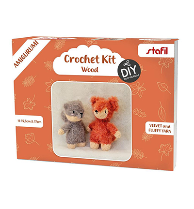 729996-01 - Stafil - Amigurumi Kit Velvie/Fluffy, Wood - 