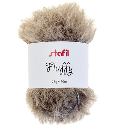 108101-02 - Stafil - Fluffy yarn, Brown - 
