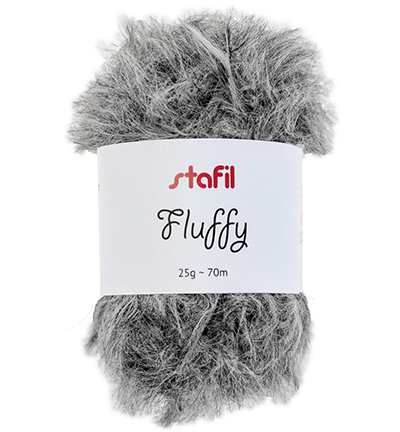 108101-03 - Stafil - Fluffy yarn, Gray - 