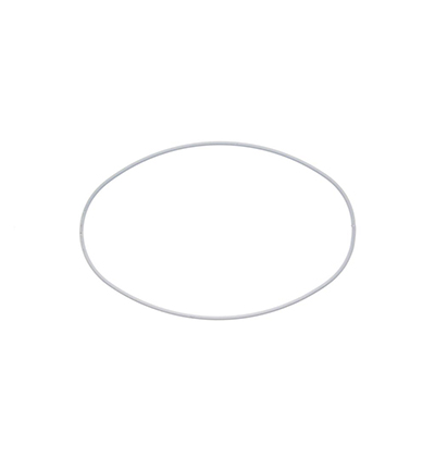 609-18 - Stafil - Metal ring, Oval white - 