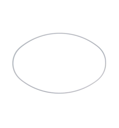 609-19 - Stafil - Metal ring, Oval white - 