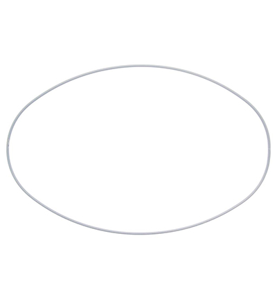 609-20 - Stafil - Metal ring, Oval white - 