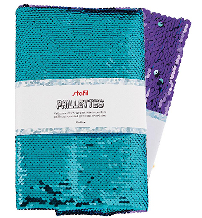240140-04 - Stafil - Reversible Sequins, Turquoise/violet - Reversible Sequins