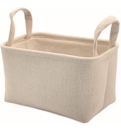 730917-04 - Stafil - Panier, canevas blanc-gris - 730917-04 - Stafil - Panier, canevas blanc-gris -