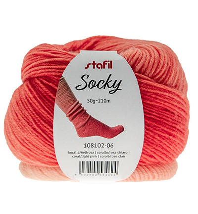 108102-06 - Stafil - Socky, Coral / light pink - 