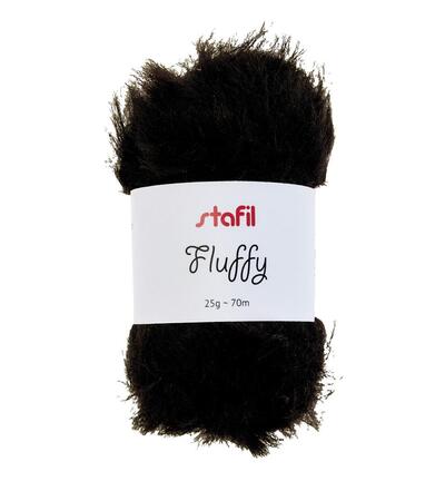 108101-11 - Stafil - Fluffy yarn, Black - 