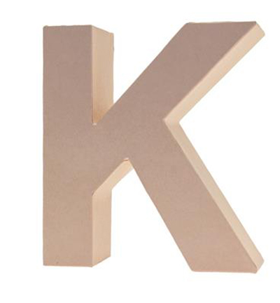9694-K - Stafil - Cardboard Letter K - 