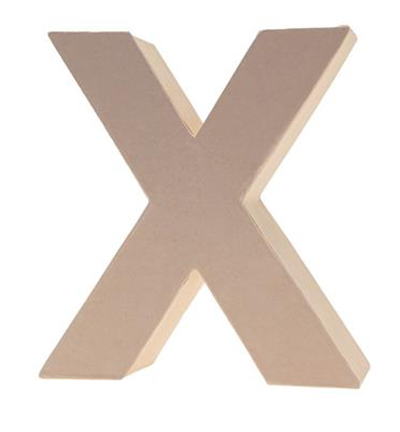 9694-X - Stafil - Cardboard Letter X - 