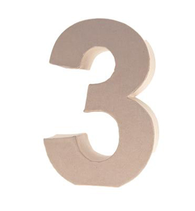 9694-3 - Stafil - Cardboard Number 3 - 