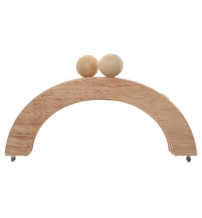 335797-01 - Stafil - Wooden Bag handles round, naturel - 