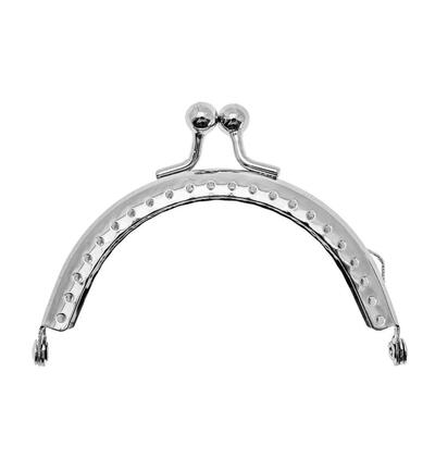 335770-01 - Stafil - Clutch closure for bags, Cindy silver - 