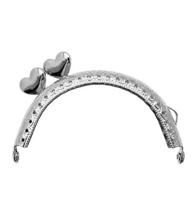 335772-01 - Stafil - Clutch closure for bags, Anna silver - 