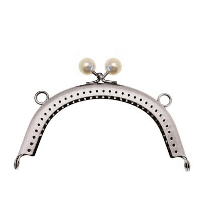335773-01 - Stafil - Clutch closure for bags, Mary silver - 