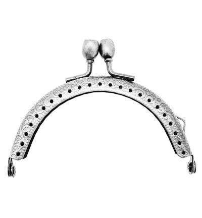 335774-01 - Stafil - Clutch closure for bags, Crystal silver - 