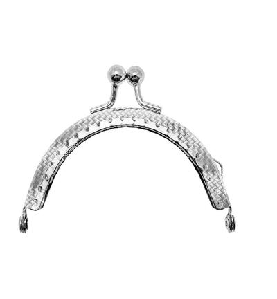 335777-01 - Stafil - Clutch closure for bags, Nancy silver - 