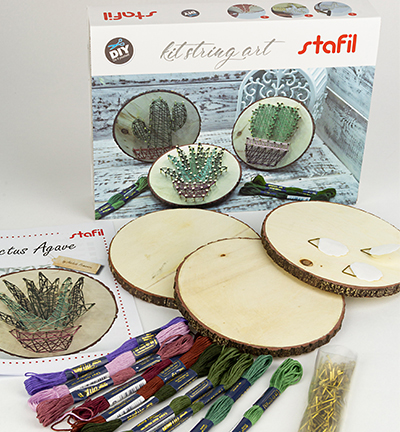 729993-2 - Stafil - String-art creative kit, cacti - 