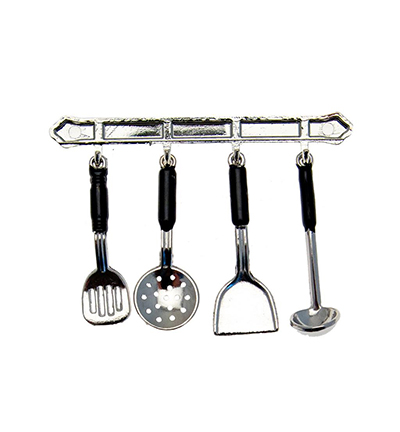 3396-41 - Stafil - Cocking utensils x5  3cm silver - 