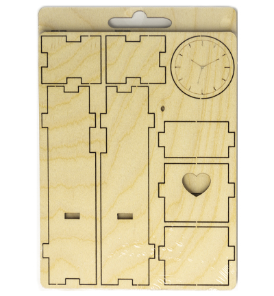 8603-10 - Stafil - Puzzle en bois 3D Horloge - Miniatures
