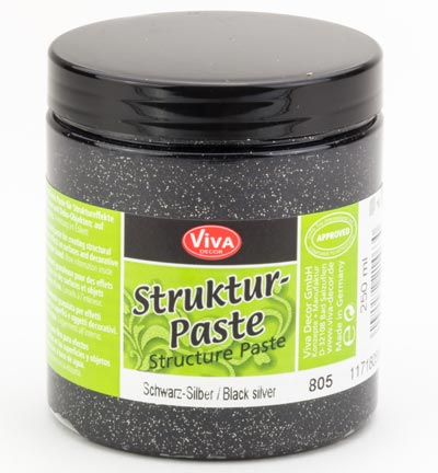 117180550 - ViVa Decor - Schwarz-Silber - Glitter paste